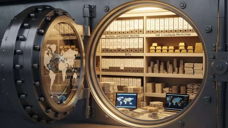 A secure vault symbolizing the protection of investments under Bilateral Investment Treaties