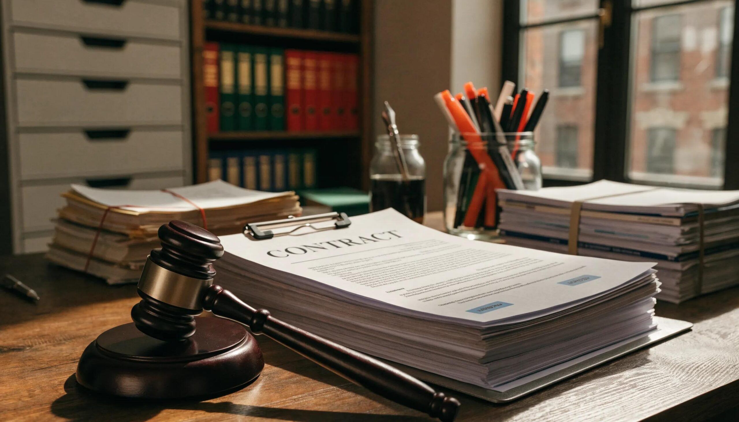 Legal documents and gavel representing an enforceable arbitration agreement
